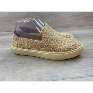 Rothys The Sneaker Women's Sand Boucle Gold Metallic Slip On 6 Shoes